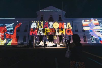 Primeira noite do Festival Amazônia Mapping encanta o público com arte e tecnologia