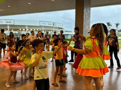 Carnaval gratuito reúne famílias no Parque da Cidade e Complexo Porto Futuro